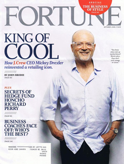 Fortune Magazine September 1 2008 King of Cool Mickey Drexler (Vol. 158 No. 4) 