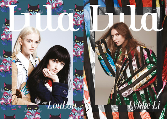ula magazine covers featuring Say LouLou and Lykke Li. Photo: George Harvey/Andreas Larsson