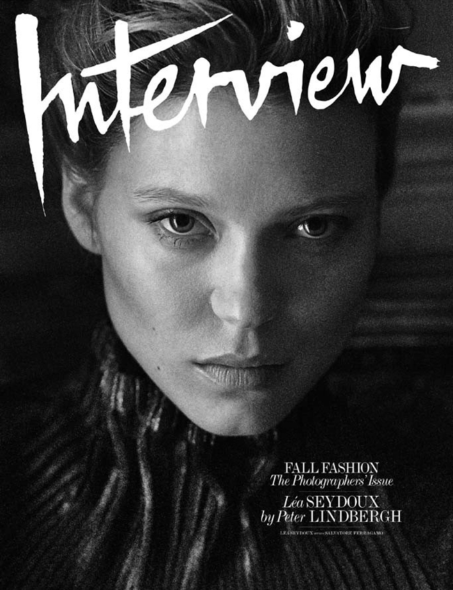 Lea Seydoux by Peter Lindbergh for Interview September 2014