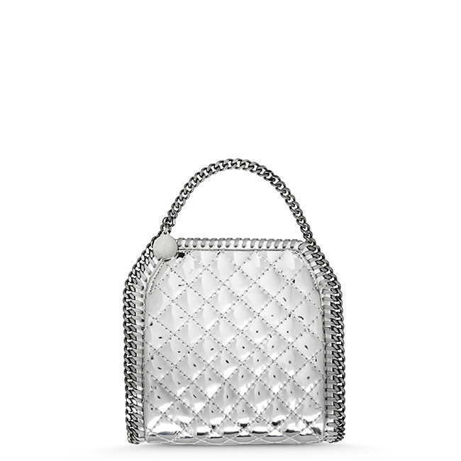 Silver quilted tiny Falabella ￥97,000