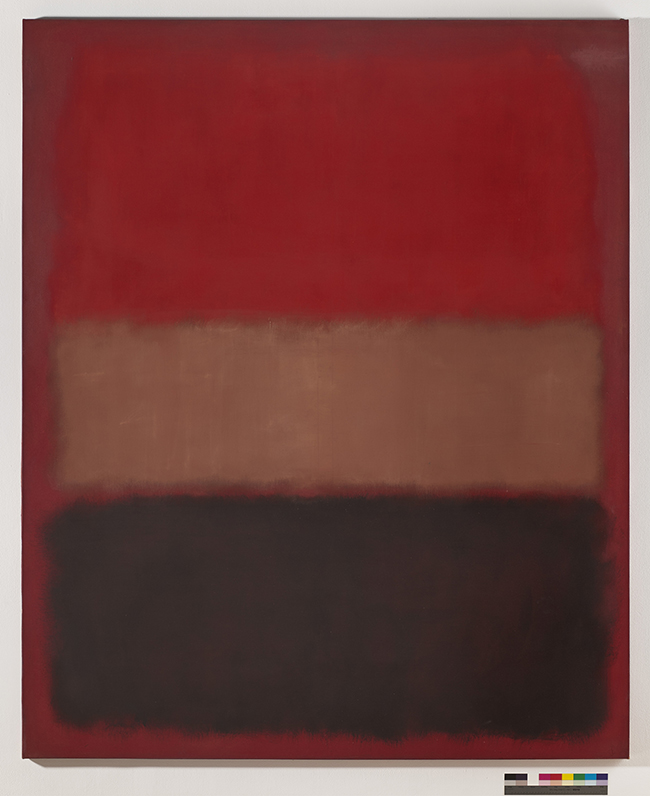Mark Rothko  | No. 46 [Black, Ochre, Red Over Red], 1957  Huile sur toile