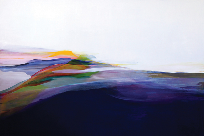 流麻二果 “可視性　Visibility” 2012　130.3 × 194.0　油彩、キャンバス