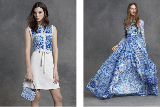 (左) ドレス ¥ 219,000、バッグ ¥ 119,000 (右) ドレス ¥ 650,000 | © Dolce & Gabbana