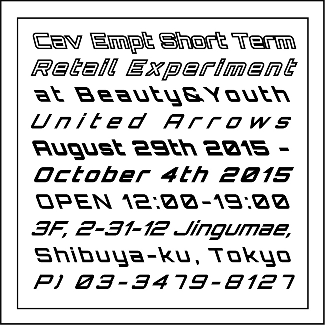 Cav Empt Short Term Retail Experiment At Beauty & Youth United Arrows